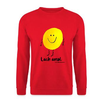 Lach Amol - Unisex Pullover - Rot - Vorne - Alina (178cm) & Michal (187cm)