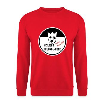 Heiliger Fußball-Bund - Unisex Pullover - Rot - Vorne - Alina (178cm) & Michal (187cm)