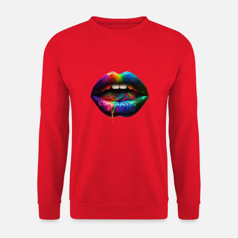 Schöne Lippen - Unisex Pullover - Rot
