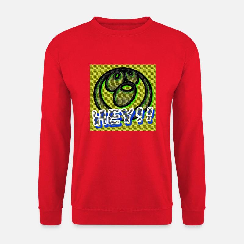 Hey!! - Abbild - 2023 - Unisex Pullover - Rot
