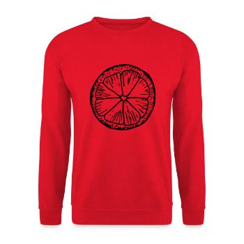 Lemon - Unisex Sweatshirt - red - Front - Alina (178cm) & Michal (187cm)