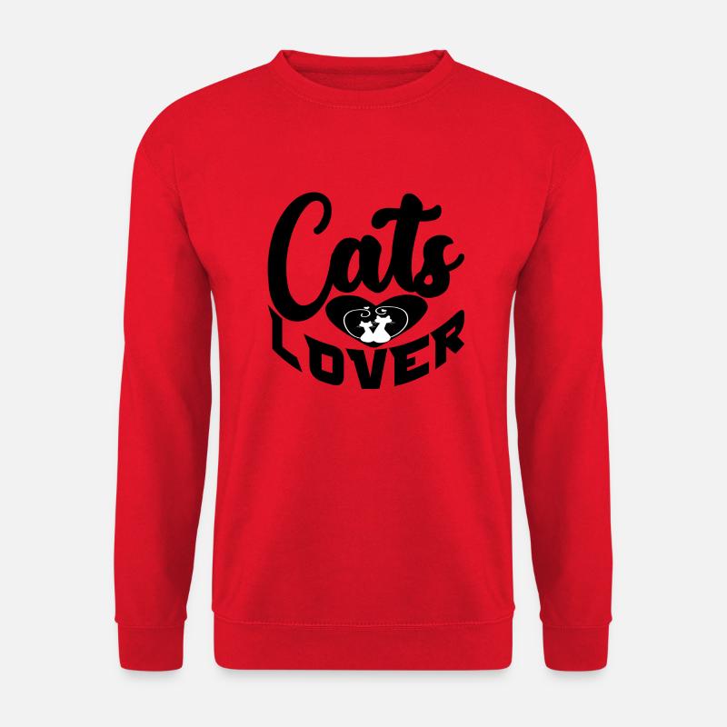 Cats Lover - Unisex Pullover - Rot