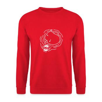 Anti-Zoo Five White - Unisex Pullover - Rot - Vorne - Alina (178cm) & Michal (187cm)
