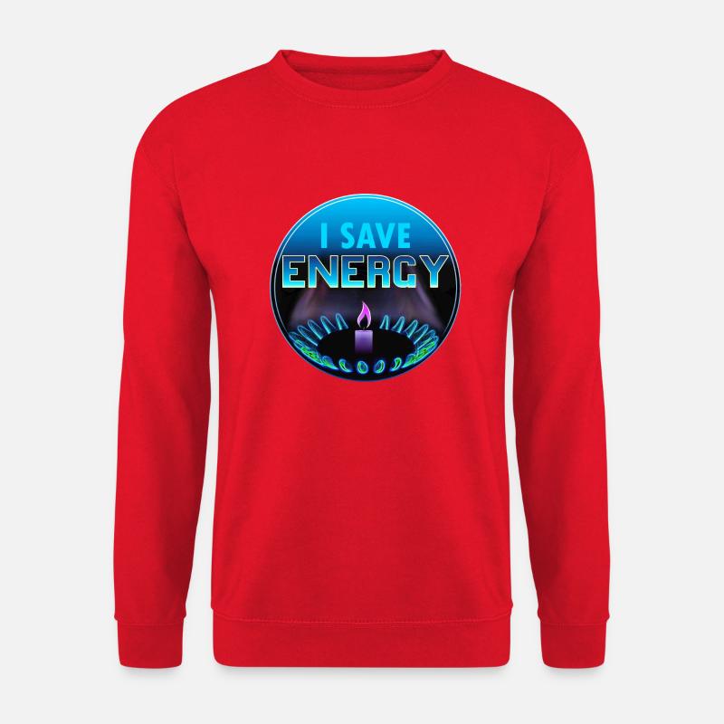 I save energy - Unisex Pullover - Rot