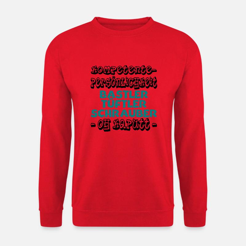 kompetente persönlichkeit - Unisex Pullover - Rot