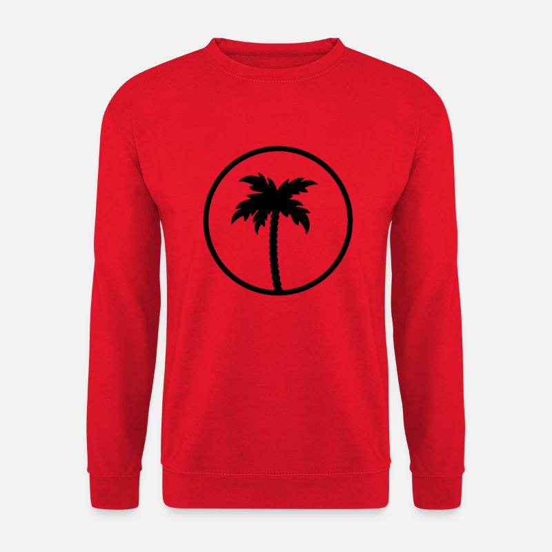 palm tree - Unisex Sweatshirt - red