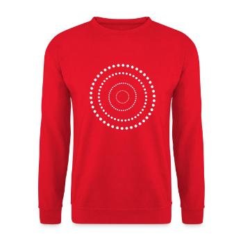 Cercle - Sweat-shirt Unisexe - rouge - Devant - Alina (178cm) & Michal (187cm)