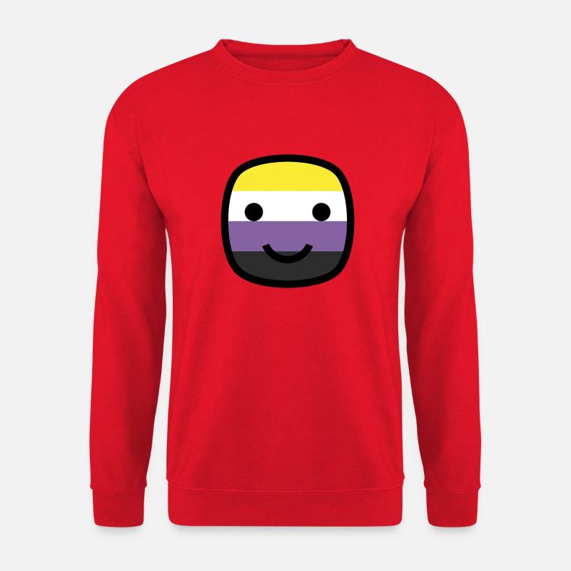 Always Smile Proudly! - Nonbinary Edition - Unisex Sweatshirt - red
