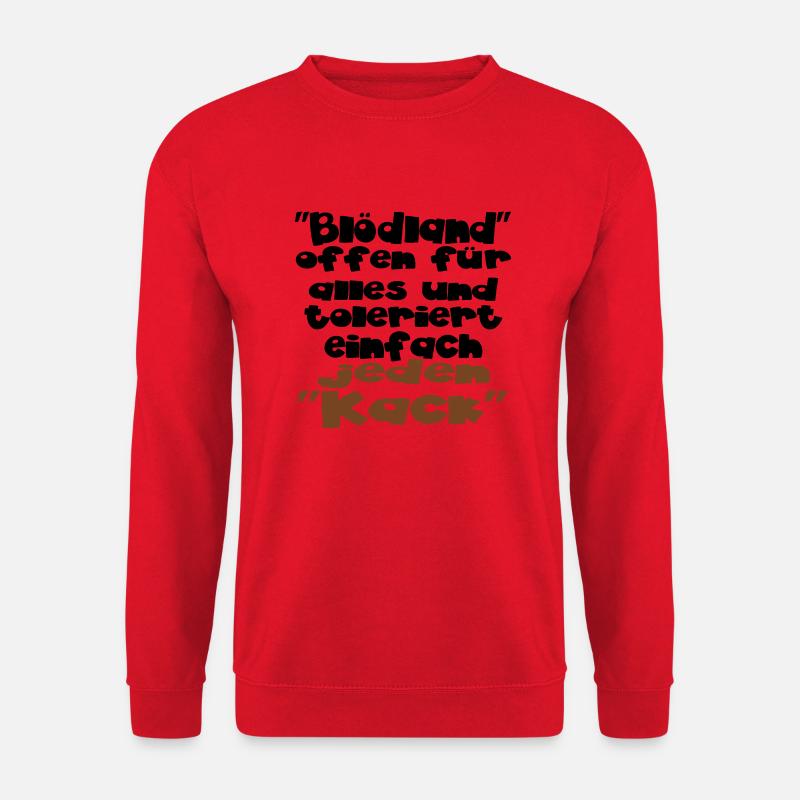 einfach jeden kack - Unisex Pullover - Rot