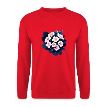 Blume Hobbygärtner Gärtner Geschenk Blumen Garten - Unisex Pullover - Rot - Vorne - Alina (178cm) & Michal (187cm)