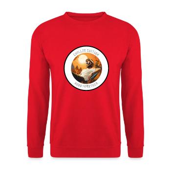 Hobbygärtner - Unisex Pullover - Rot - Vorne - Alina (178cm) & Michal (187cm)