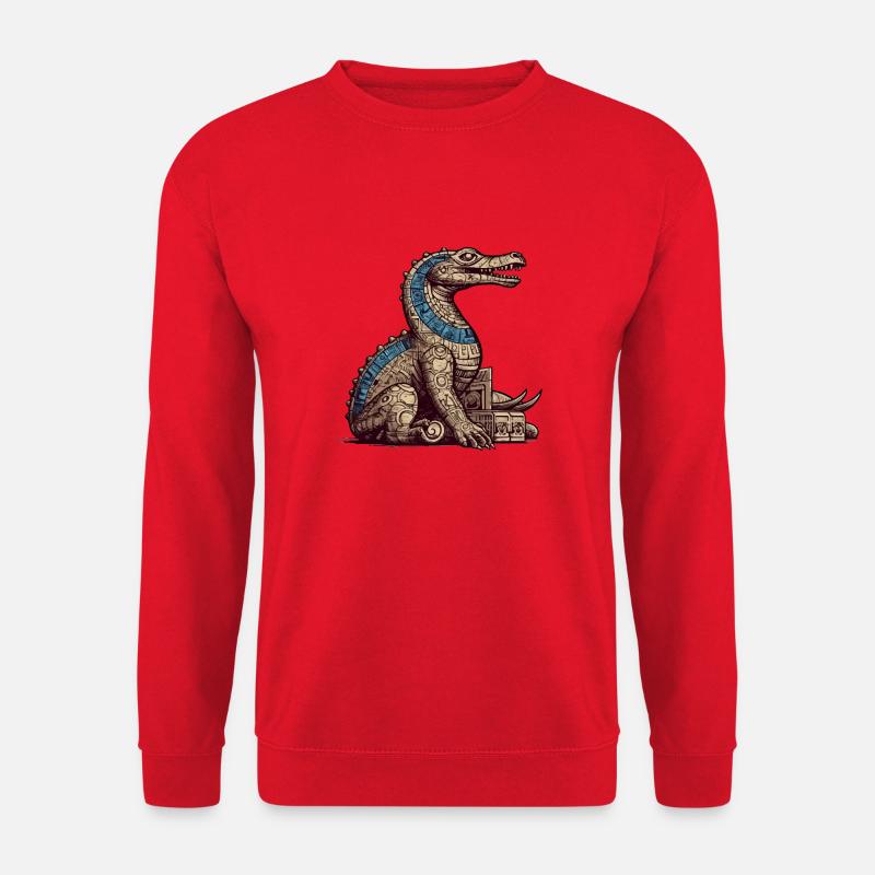 Ägyptisches Krokodil Nr. 2 - Unisex Pullover - Rot