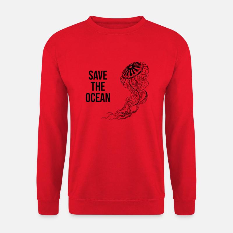 Save the Ocean - Unisex Pullover - Rot