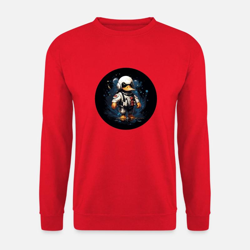Space Duck - Unisex Pullover - Rot