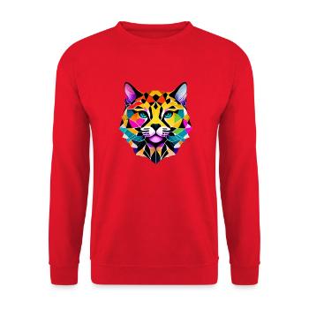 Chat, animal de compagnie, chat domestique, chaton, propriétaire de chat - Sweat-shirt Unisexe - rouge - Devant - Alina (178cm) & Michal (187cm)