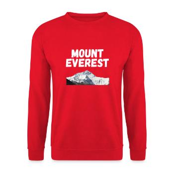 Mount Everest Design - Unisex Sweatshirt - red - Front - Alina (178cm) & Michal (187cm)