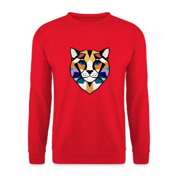 Propriétaire de chat, animal de compagnie, chat, chat domestique, chaton - Sweat-shirt Unisexe - rouge - Devant - Alina (178cm) & Michal (187cm)