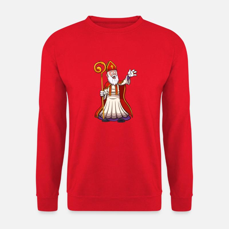 Heiliger Nikolaus winkt - Unisex Pullover - Rot