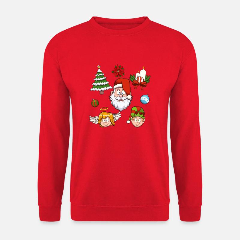 Christmas Elements - Unisex Sweatshirt - red
