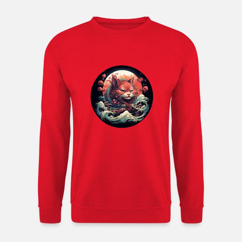 Katzenliebe - Unisex Pullover - Rot