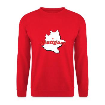 Stuttgart - Unisex Pullover - Rot - Vorne - Alina (178cm) & Michal (187cm)