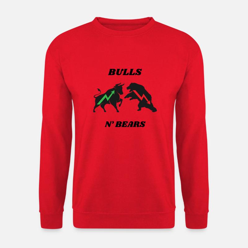 BULLS BEARS - Unisex Pullover - Rot