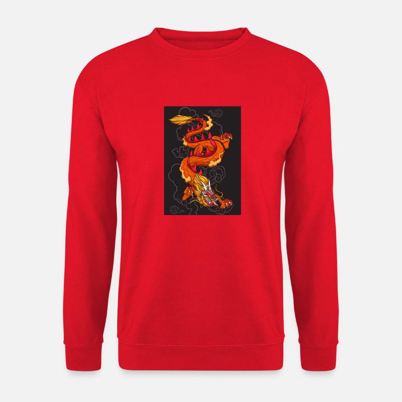 Chinesischer Drache - Unisex Pullover - Rot