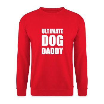 Papa chien - Sweat-shirt Unisexe - rouge - Devant - Alina (178cm) & Michal (187cm)