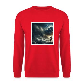 Resilience - Unisex Sweatshirt - red - Front - Alina (178cm) & Michal (187cm)