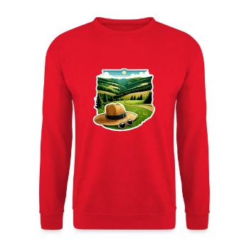 Sauerland Region - Unisex Sweatshirt - red - Front - Alina (178cm) & Michal (187cm)
