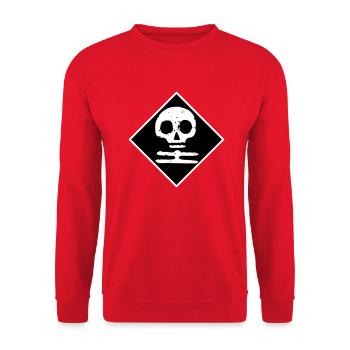 White Death Finland - Unisex Sweatshirt - red - Front - Alina (178cm) & Michal (187cm)