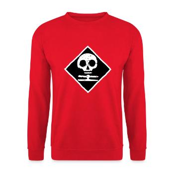 White Death Finland - Unisex Sweatshirt - red - Front - Alina (178cm) & Michal (187cm)