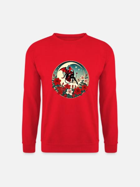 Devil Pinup - Unisex Sweatshirt - red