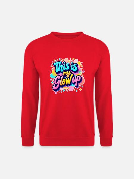 Glow up - Unisex Pullover - Rot
