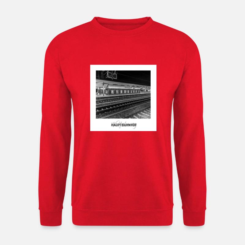 Wolfsburg Hauptbahnhof - Unisex Pullover - Rot