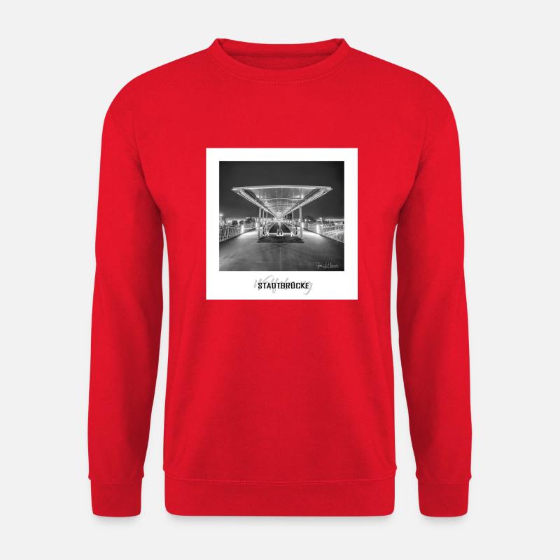 Stadtbrücke Wolfsburg - Unisex Pullover - Rot
