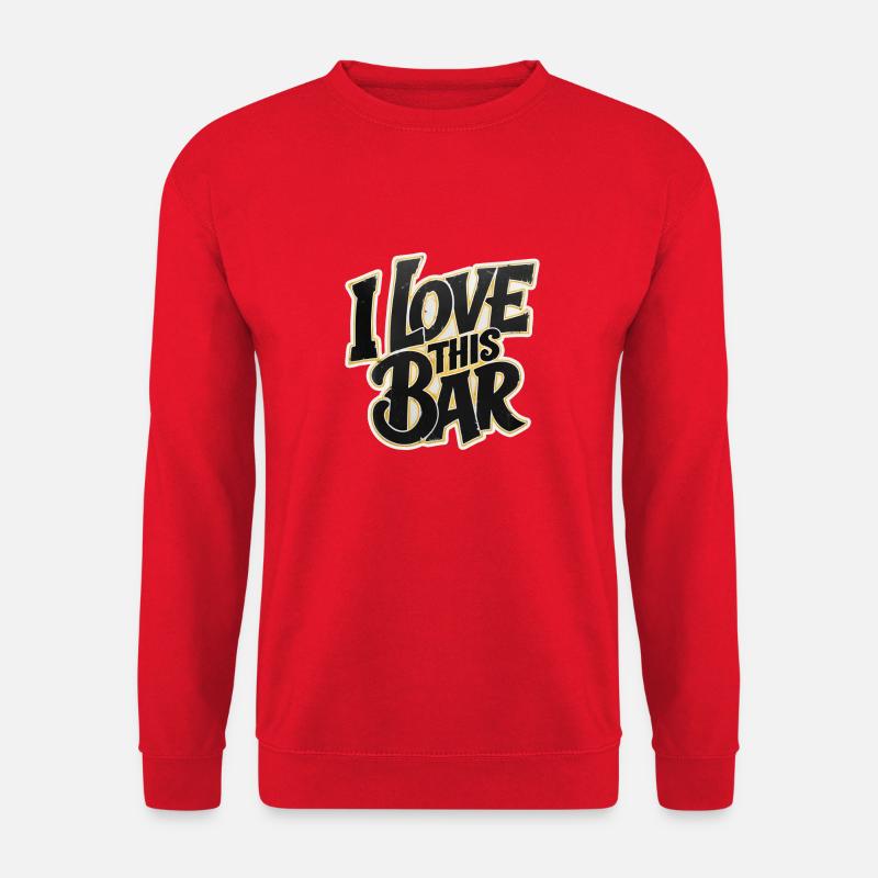 ich liebe diese bar - Unisex Pullover - Rot