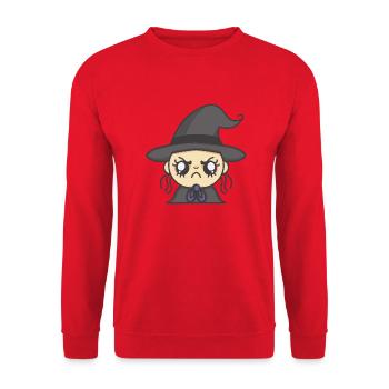 Sorcière en colère - Sweat-shirt Unisexe - rouge - Devant - Alina (178cm) & Michal (187cm)