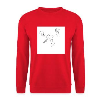 U&I - Unisex Pullover - Rot - Vorne - Alina (178cm) & Michal (187cm)