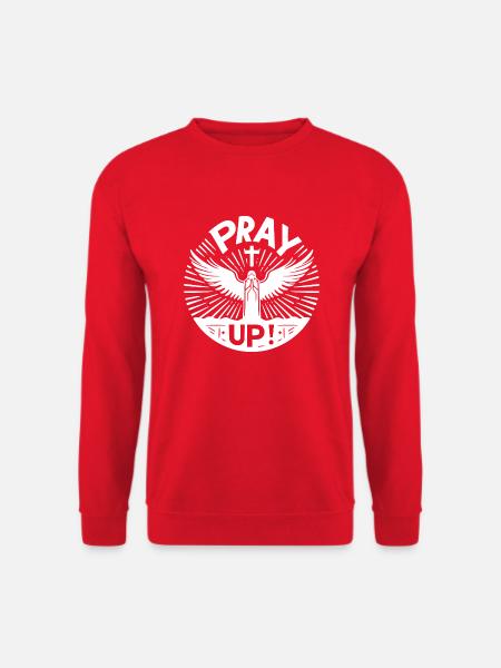 Pray Up - Unisex Sweatshirt - red