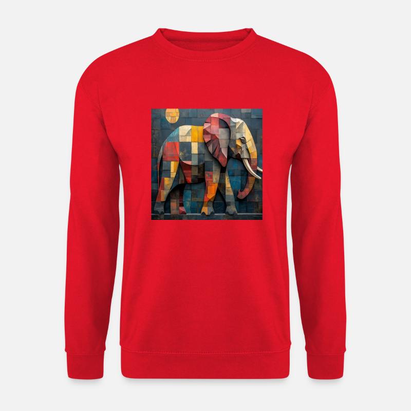 Elefant - Unisex Pullover - Rot