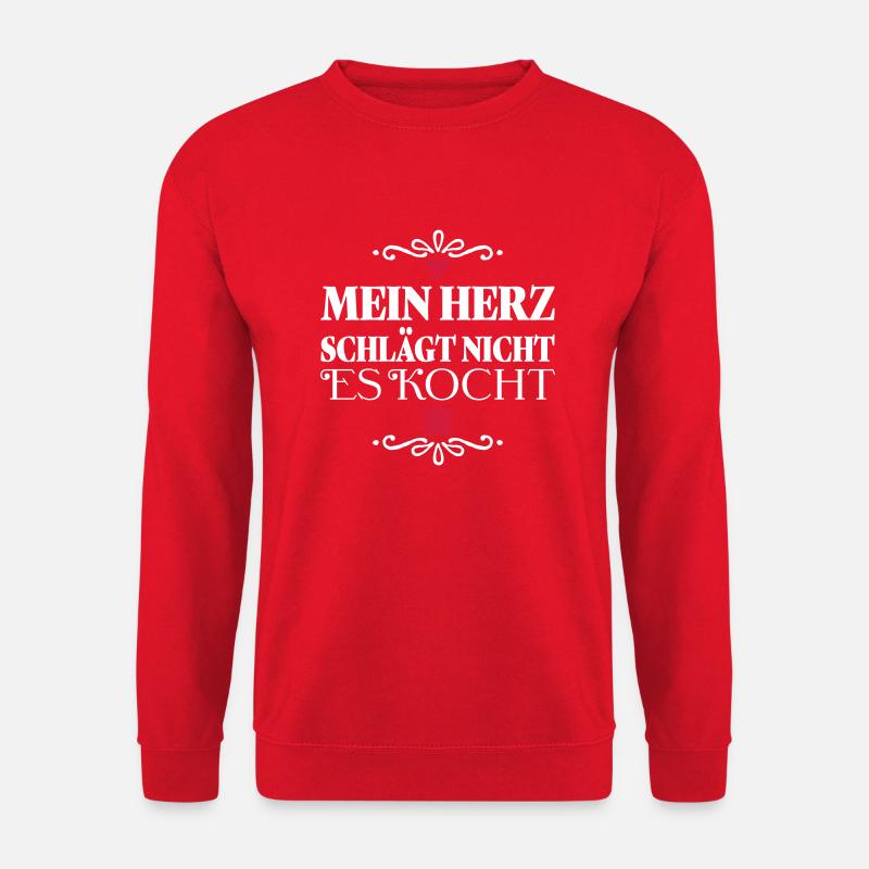 Lustige Sprüche für alle die gern kochen - Unisex Pullover - Rot