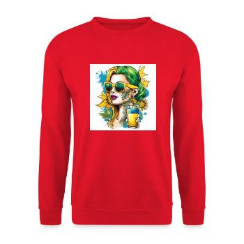 LEMONADE - Unisex Pullover - Rot - Vorne - Alina (178cm) & Michal (187cm)