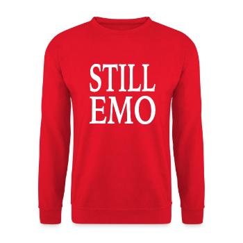 Gothique gothique toujours Emo Dire - Sweat-shirt Unisexe - rouge - Devant - Alina (178cm) & Michal (187cm)