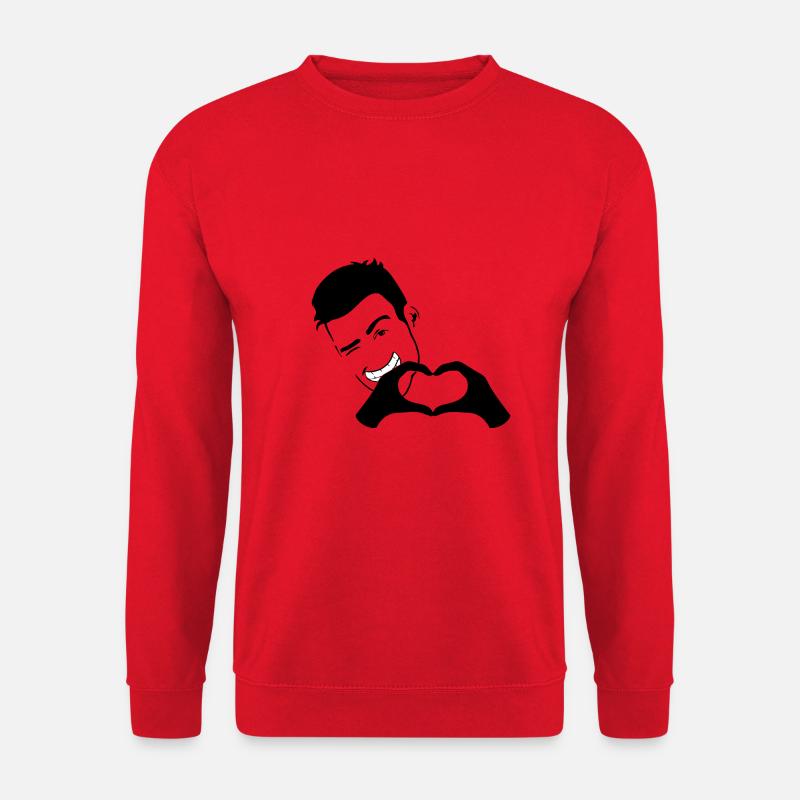 Handherz - Unisex Pullover - Rot