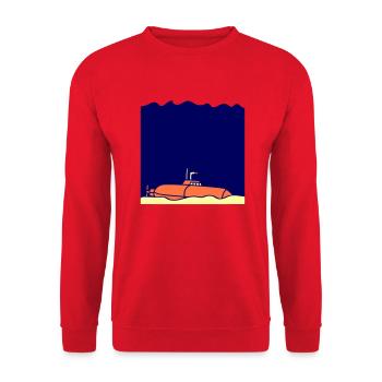 Submarine sunk ground grounded - Unisex Sweatshirt - red - Front - Alina (178cm) & Michal (187cm)