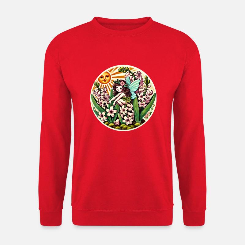 Frühlingshyazinthe Fee - Unisex Pullover - Rot