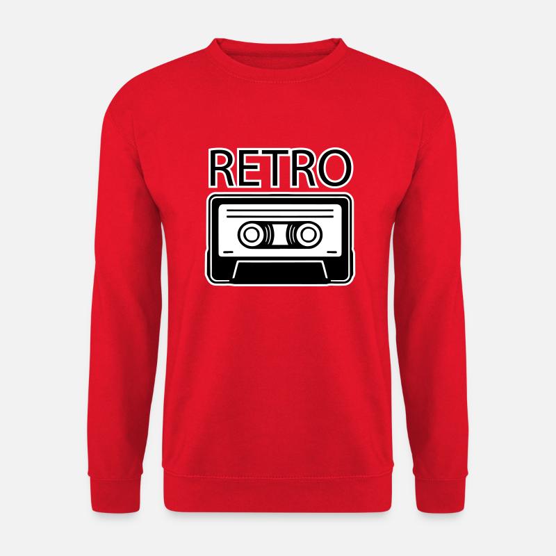 Oldschool Cassette - RETRO Design - Unisex Sweatshirt - red