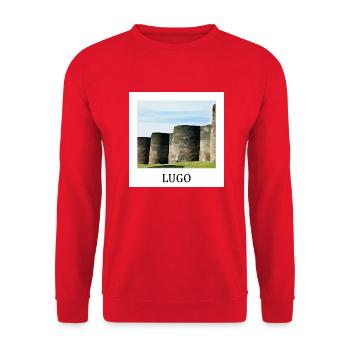 Lugo Galicia - Unisex Sweatshirt - red - Front - Alina (178cm) & Michal (187cm)