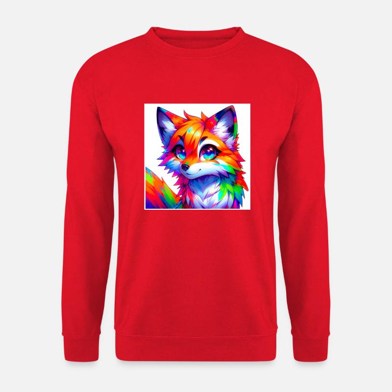Bunter Fuchs - Unisex Pullover - Rot